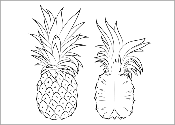 Tranh tô màu trái cây 15