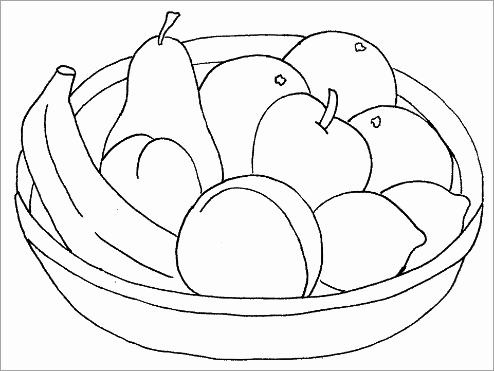 Tranh tô màu trái cây 16