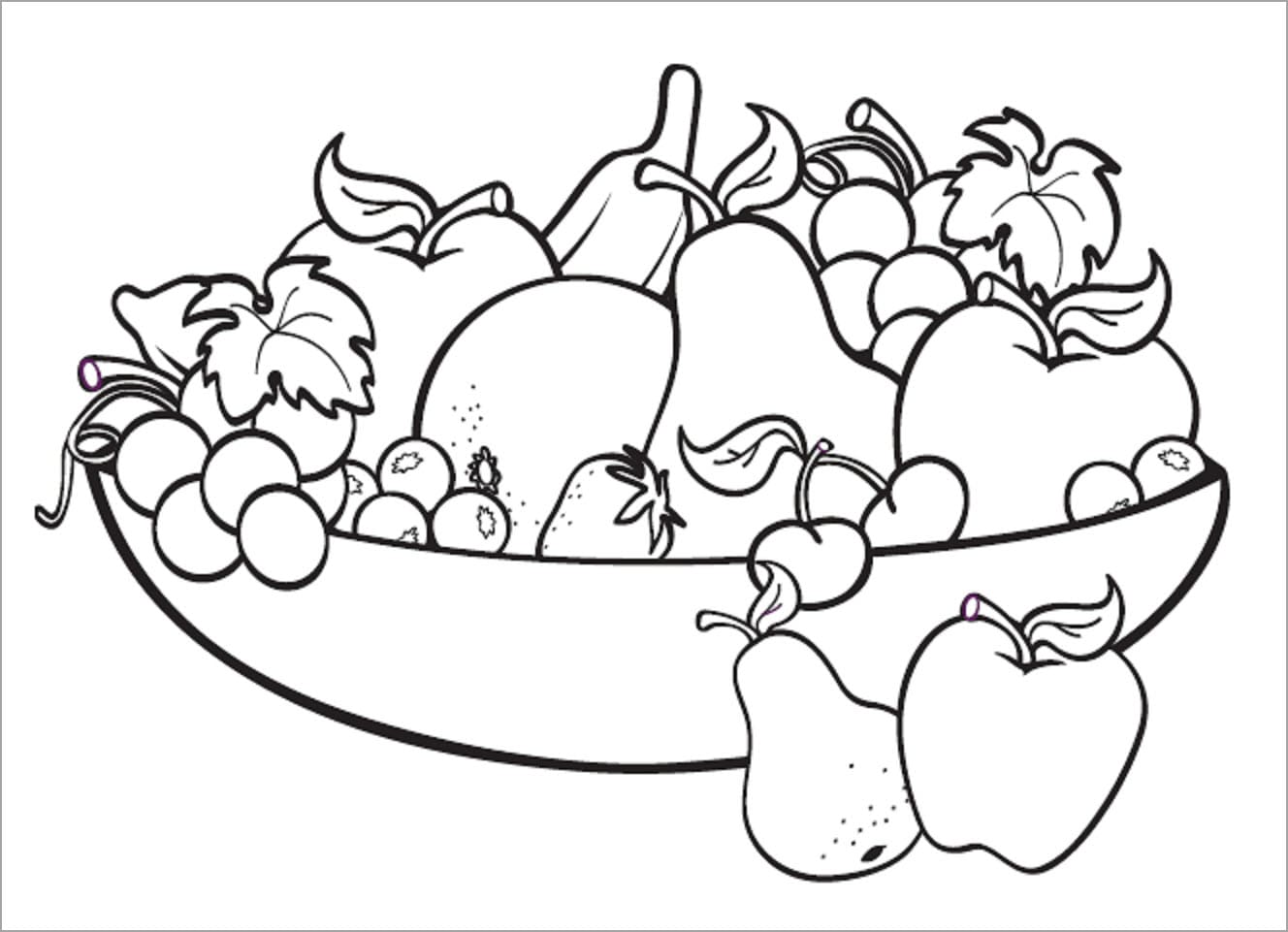 Tranh tô màu trái cây 23
