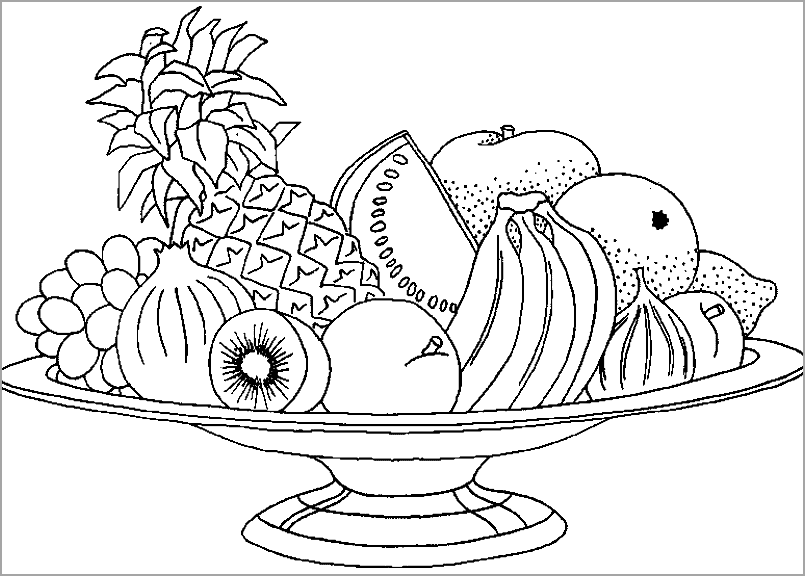 Tranh tô màu trái cây 30