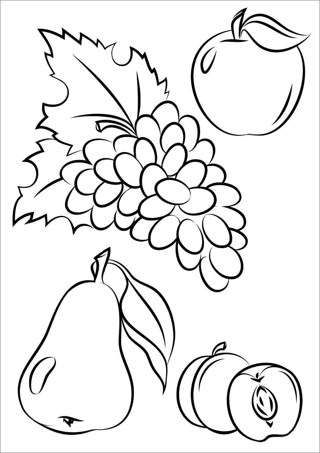 Tranh tô màu trái cây 33