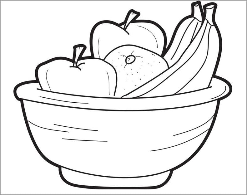 Tranh tô màu trái cây 43