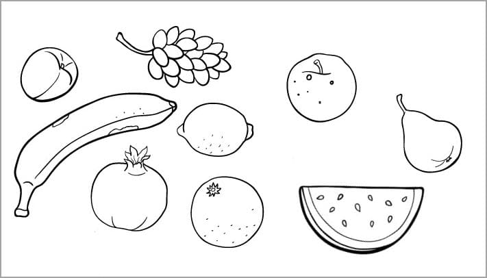 Tranh tô màu trái cây 51
