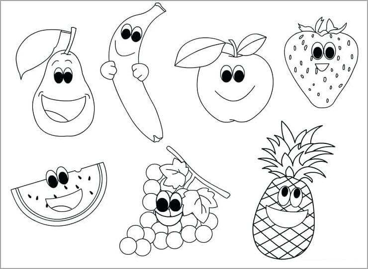 Tranh tô màu trái cây 52